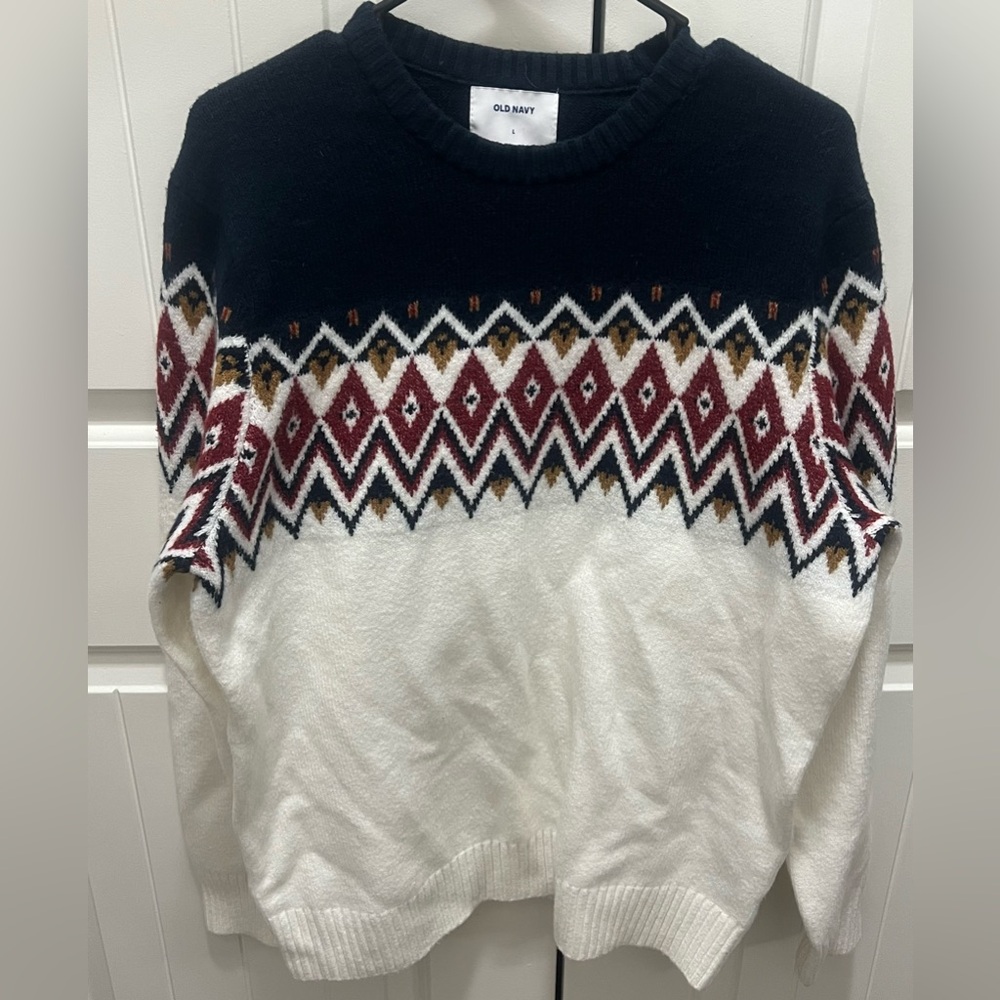 Old Navy Multicolor Patterned Sweater